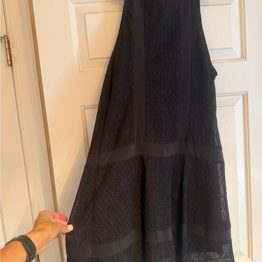 TWelfth street by Cynthia Vincent  Elegant Black Lace Dress